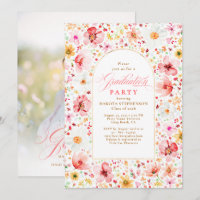 Wildflower Meadow Floral Elegant Garden Graduation