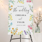 Wildflower Meadow Flower Border and Wedding Script