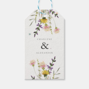 Wildflower Meadow Garden Wedding Gift Tags
