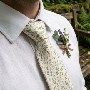 Wildflower Meadow Garden Wedding Guests Tie