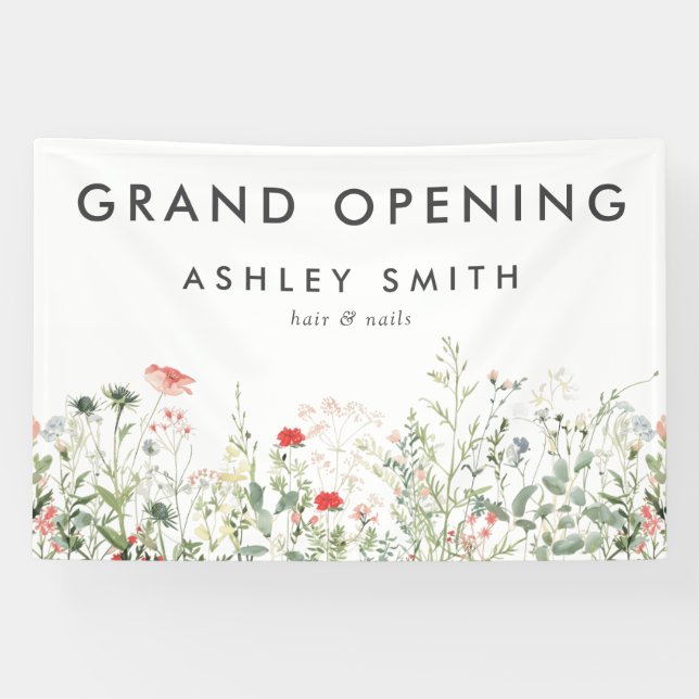 Wildflower Meadow Grand Opening Banner (Horizontal)