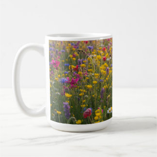 Wildflower Meadow –Hand-Drawn Botanical Graphic Te Coffee Mug