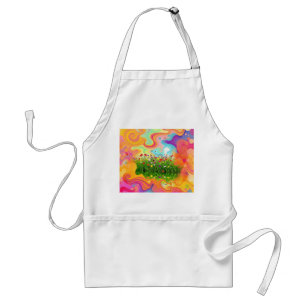 Wildflower Meadow in Vibrant Spectrum Standard Apron