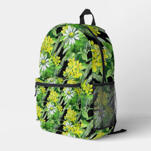 Wildflower Meadow pattern Printed Backpack
