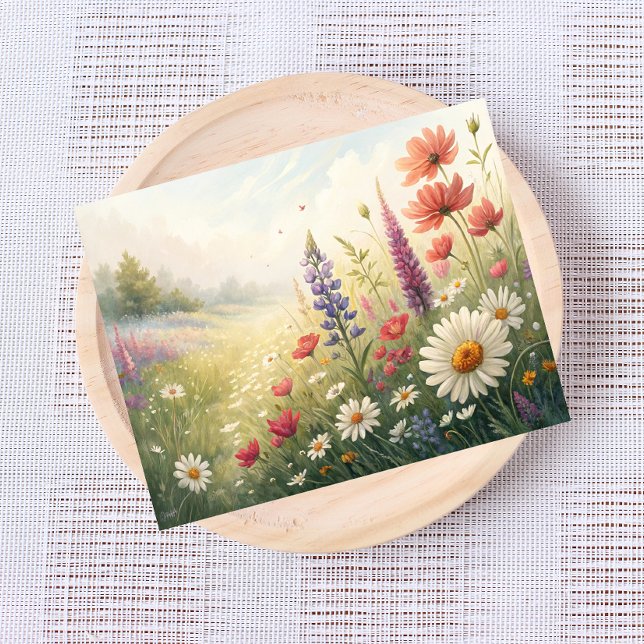 Wildflower Meadow Postcard – Colourful Summer Bloo (Creator Uploaded)