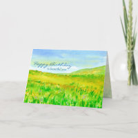 Wildflower Meadow Prairie Happy Birthday