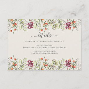 Wildflower Meadow Wedding Enclosure Card
