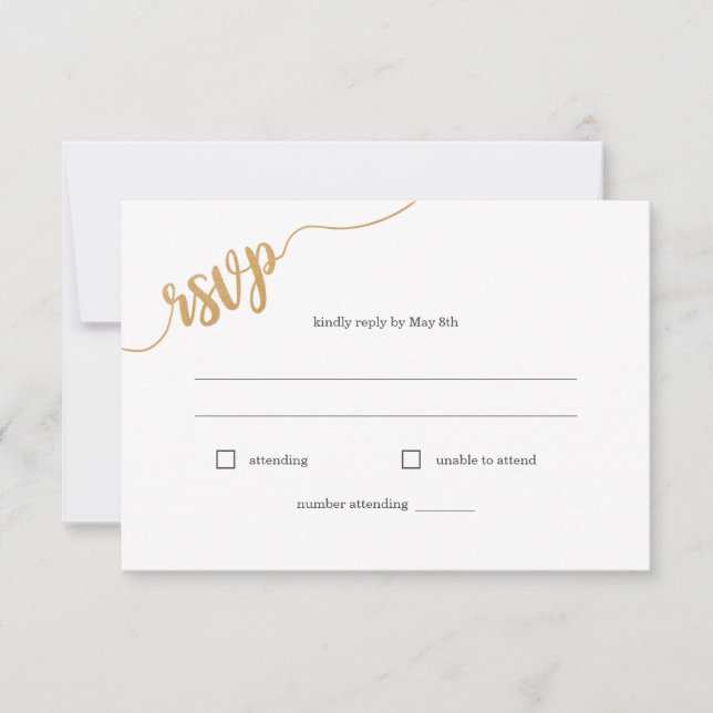 Wildflower meal choice song request RSVP card (Front)