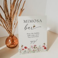 Wildflower Meant To Bee Mimosa Bar Bridal Shower