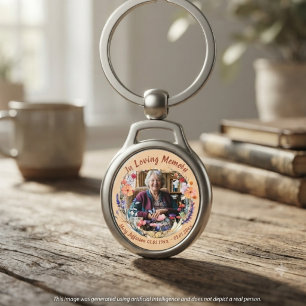 Wildflower Memorial Warm Peach Key Ring