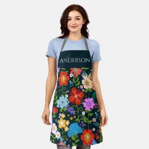 Wildflower modern  Apron