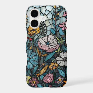 Wildflower Mosaic Stained Glass Botanical Floral  