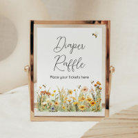 Wildflower Mummy to Bee Baby Shower Diaper Raffle