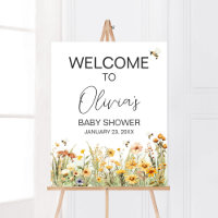 Wildflower Mummy to Bee Baby Shower Welcome