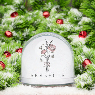 Wildflower Name Snowglobe