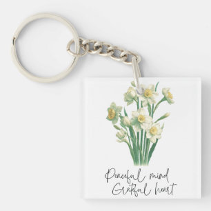 Wildflower Narcissus Key Ring