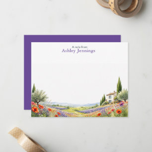 Wildflower Note Cards   Country Stationery