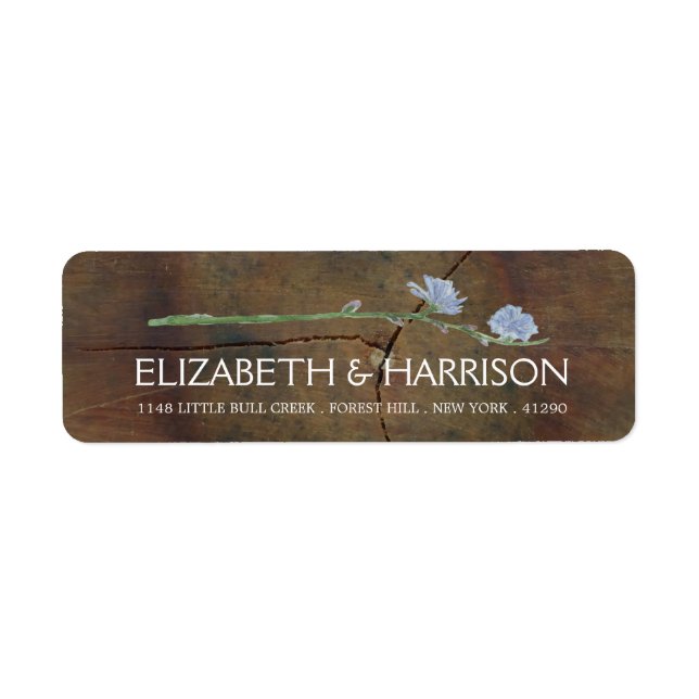 Wildflower Oak Wood Wedding (Front)