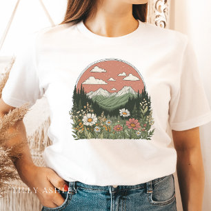 Wildflower Park Daisies T-Shirt for Women 