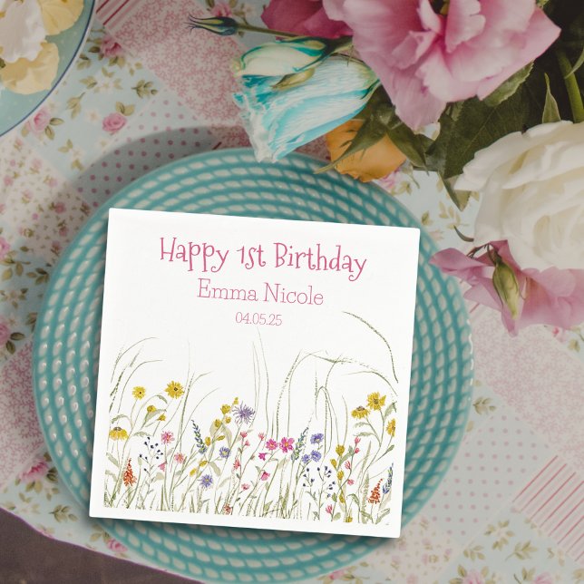 Wildflower Party Napkins (Creator Uploaded)