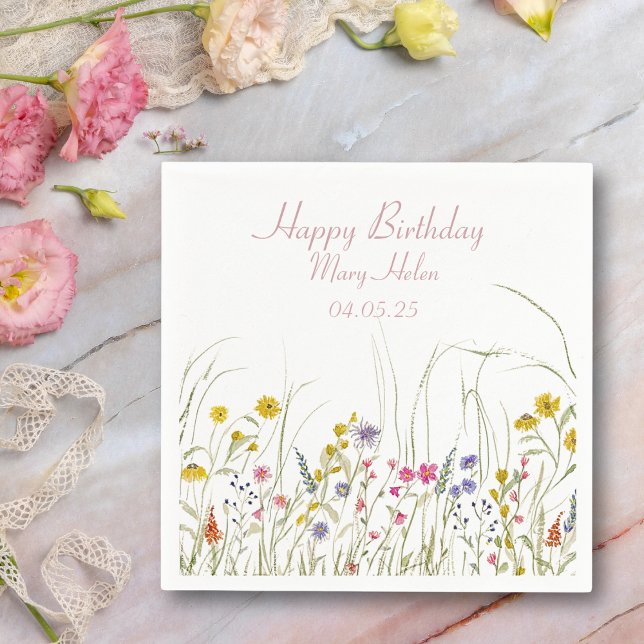 Wildflower Party Napkins (Creator Uploaded)