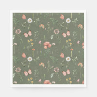 Wildflower Party Paper Napkins