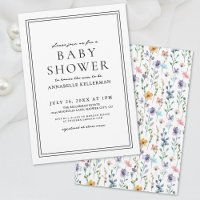 Wildflower Pastel Floral Baby Shower