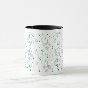 Wildflower pattern mug