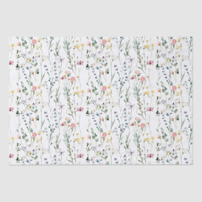 Wildflower Pattern Tissue Paper (Front)