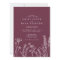 Wildflower Periwinkle Wedding Invitation