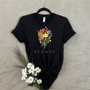 Wildflower personalised Name T-Shirt