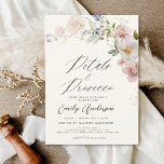 Wildflower Petals & Prosecco Bridal Shower Invitation<br><div class="desc">Celebrate the bride-to-be with a Wildflower Petals & Prosecco Bridal Shower! This beautiful invitation, available exclusively on Zazzle, features a lovely design of wildflowers and a glass of bubbly prosecco, perfect for a spring or summer celebration. With customisable text fields, you can easily personalise this invitation with all the important...</div>