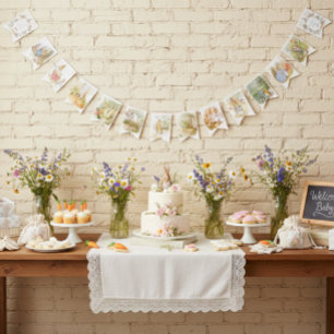 Wildflower Peter the Rabbit Baby Shower bunting
