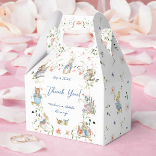 Wildflower Peter the Rabbit Baby Shower Favour Box