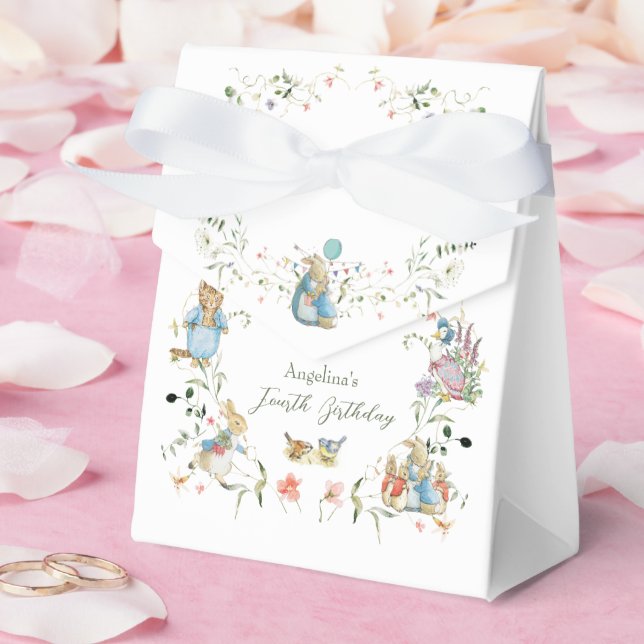Wildflower Peter the Rabbit Birthday Favour Box (Wedding)