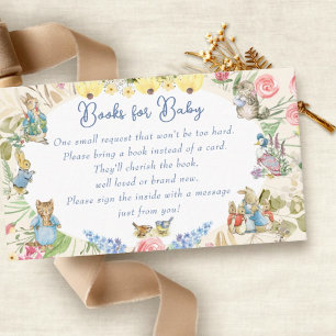Wildflower Peter the Rabbit Books for Baby Enclosure Card