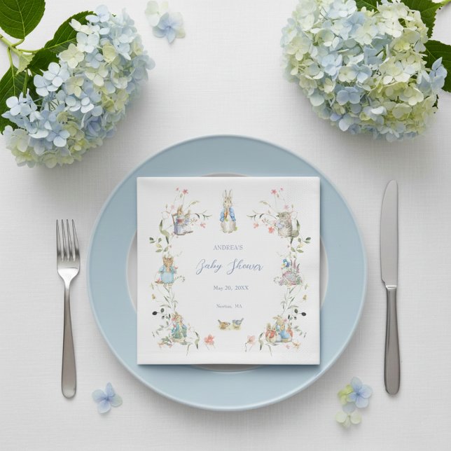 Wildflower Peter the Rabbit Paper Napkin (Creator Uploaded)