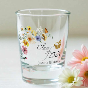 Wildflower Pharmacy School Class of Graduation Shot Glass