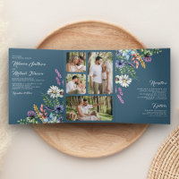 Wildflower Photo All in One Dusty Blue Wedding
