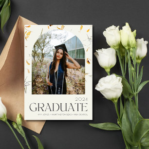 Wildflower Photo High School Graduation Party  Announcement