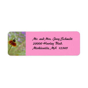 Wildflower Pink Return Address Label