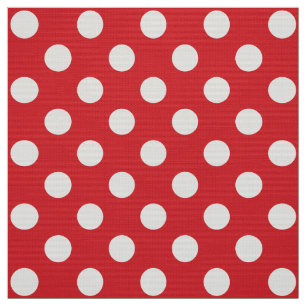 WILDFLOWER - Polka Dots on Valentine or Xmas Red Fabric