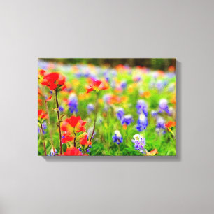 Wildflower Portrait on Canvas Print