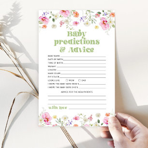 Wildflower predictions and advice for parents