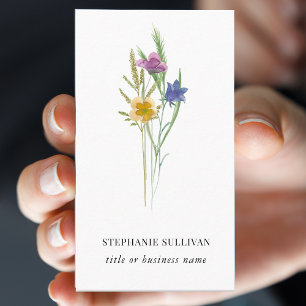 Wildflower Professional Business Card