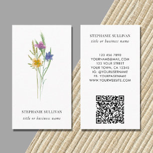 Wildflower Professional QR Code Business Card