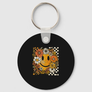 Wildflower Pumpkin Autumn Fall Leaves Thanksgiving Key Ring