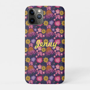 Wildflower Purple Floral Personalised  Case-Mate iPhone Case
