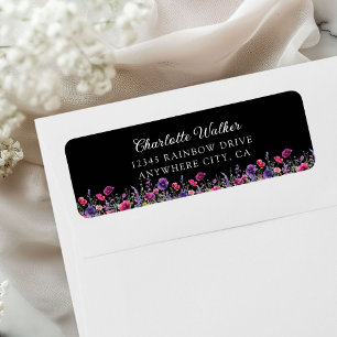 Wildflower, Purple-Pink-Flower Baby Shower