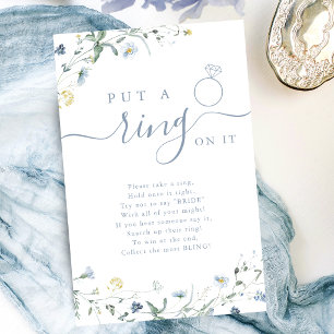Wildflower put a ring on it bridal shower game